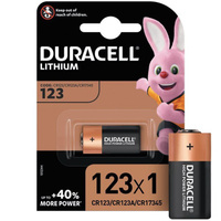 Duracell Батарейка литиевая CR123 Basic 3v (блистер 1 шт.) Duracell Ultra