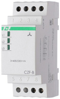 Реле контроля фаз CZF-B (3х400/230+N 8А 1перекл. IP20 монтаж на DIN-рейке) F&F EA04.001.002 Евроавтоматика F&F