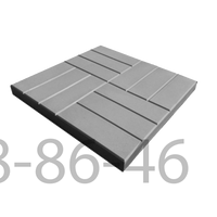 Тротуарная плитка 500х500х50 12 кирпичей Серый