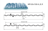 Профлист МП-20 оцинкованный